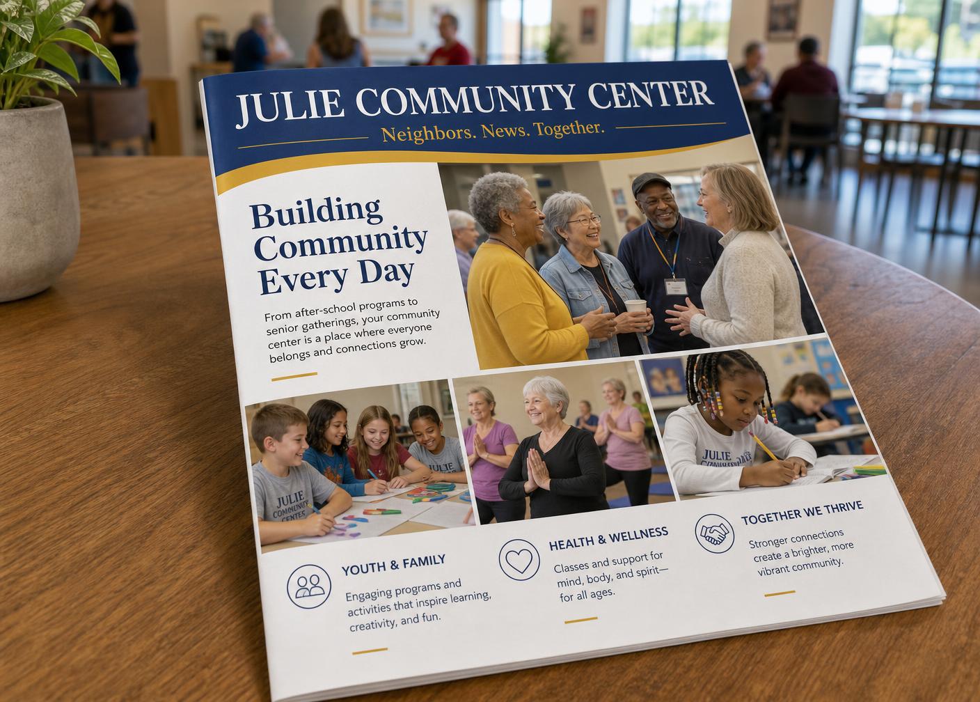 Read the latest Julie Community Center newsletter